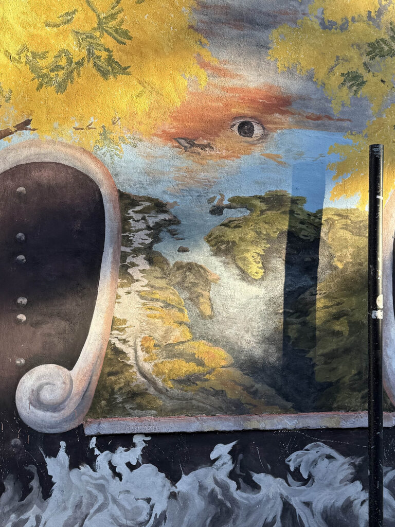 Deptford Street mural at the McMillan Educational Herb Garden created by Chung Yu-Ting (Tingchzy)